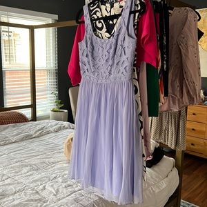 Lilac dress lace